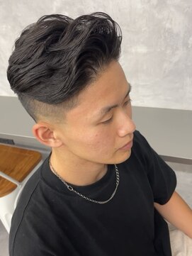 エクファフォーメン(EX-FA FOR MEN) カルマパーマ/ベリーショート/ダークアッシュ/ニュアンスパーマ