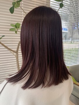 アース 三田南ウッディタウン店(HAIR&MAKE EARTH) 30代40代ナチュラルブリーチなしピンクラベンダー