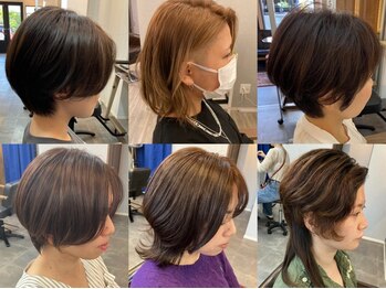 サロンドハル(salon de HAL)の写真/小顔魅せ×美シルエットでハイセンスな女性に◆ウルフ・刈上げなど個性溢れるスタイルも【HAL】にお任せ！