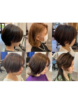 小顔魅せ×美シルエットでハイセンスな女性に◆ウルフ・刈上げなど個性溢れるスタイルも【HAL】にお任せ！