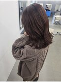 ふるふわ大人可愛い/ラベンダーブラウン/暖色系