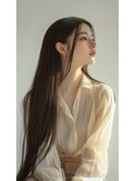 【縮毛矯正,髪質改善】艶髪ロングストレート