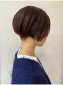 【morio成増/一戸】刈り上げショートカシスレッドカラー