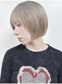 =前下がりボブ顎ラインボブ耳かけボブミニボブ大人ボブ30代40代
