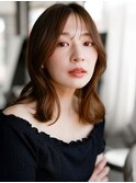 ☆レイヤーカット毛先ワンカールくせ毛風カール薄めバングデジパ