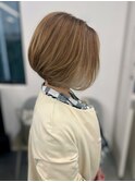 似合わせカット/似合わせカラー 箕面店/細めハイライト