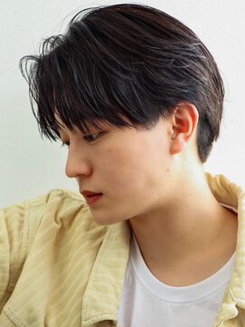 オーシャントーキョー 原宿(OCEAN TOKYO) 韓国ヘアニュアンスパーマコンマバングセンターパート黒髪