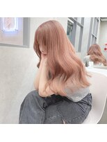 ロンド レア 天神大名店(Lond Le’a) ホワイトブロンド/外ハネボブ/美髪/ワイドバング/ブルーブラック