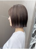 韓国ショートダブルカラー前髪カット髪質改善銀座