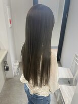 リグ 横浜(Lig.)&nbsp;髪質改善オリーブグレー暗めカラー縮毛矯正ココアブラウン横浜駅