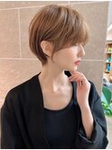 グランマッシュ/細めハイライト/ショート/白髪ぼかし/小顔/新宿