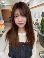 ハニーシブヤ(HONEY shibuya)&nbsp;洗いざらしシャギーカット/ココアグレージュ/ハッシュカット1