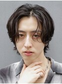 韓国センターパートニュアンスパーマフェザーパーマメンズカット