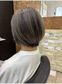 大人ガーリー/ダークアッシュ/似合わせカット/ミディアムレイヤ
