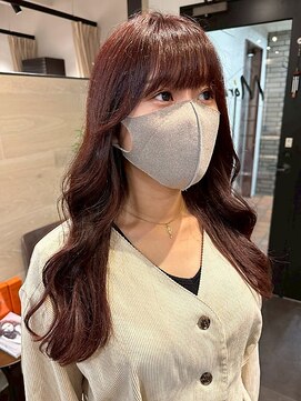ヘアリゾート粋 ティガ 池袋店(tiga) 透明感ブラウン/ロング/レイヤーカット/顔まわりカット
