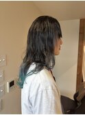 毛先カラー