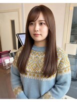 零秒女髪 千里丘店&nbsp;髪質改善で叶える上品な艶ロングストレート艶髪美髪艶カラー艶感