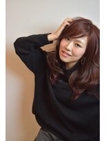 ヘアーエポック(hair epoque) 【中嶋 唯之】大人かわいい/ボルドーピンク