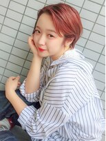 グラニュー(granew)&nbsp;似合わせカット×小顔ショート×キャンディーピンク