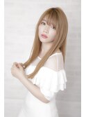 グレージュカラー/シルキーベージュ/斜めバング/銀座/髪質改善