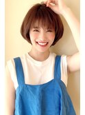 30代40代に人気シルエットが綺麗に見えるショートボブ