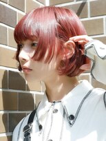 アルテヘアー(arte HAIR) 【arte HAIR】ボブ/姫カット/コーラルピンク/ブリーチなし