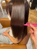 ロンド ストラーダ 心斎橋(Lond strada)&nbsp;シルキーベージュ×グレージュカラー【髪質改善/縮毛矯正】