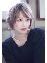 クレドガーデン 綾瀬店(CRED GARDEN) 大人可愛い20代30代40代黒髪前下がりショートボブ丸みショート1