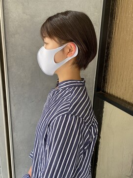 ネオリーブ ジューク 日吉店(Neolive JuQ) イヤリングカラー☆ショートボブ