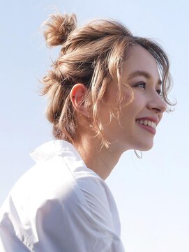 アース 三軒茶屋店(HAIR&MAKE EARTH) 三軒茶屋_レディース_ヘアセット_アップスタイル_ハイトーン_