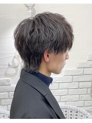 メンズヘアメンズウルフメンズパーマツイストスパイラルパーマ