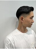 フェード バーバー サイドパート