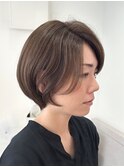 白髪ぼかしハイライト☆ベースカバーショートボブ【suiw】昭和町