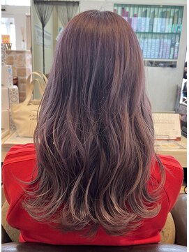 ウェーヴ アズシュガー 浜松佐藤店(wave as sugar) チェリーブラウン×くびれヘア