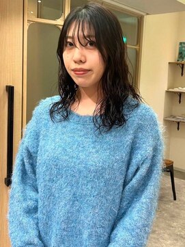 マフェ(mahae) 前髪重め×パーマ