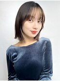 切りっぱなしボブ*レイヤーボブ*前髪あり*フェイスフレーミング1