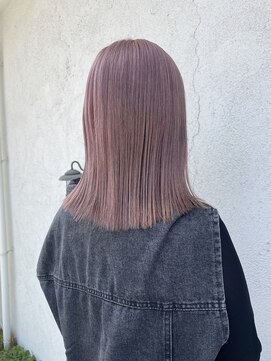 シェミール(CHEMIR) ピンクベージュ×ケアブリーチ【四日市】