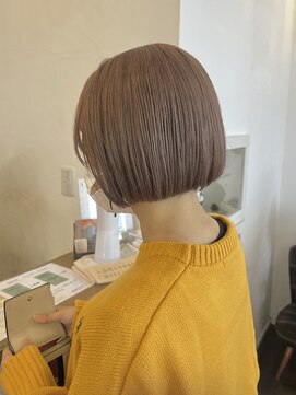 コミレ(COMILE) ブラウンベージュ/ボブ/ブリーチカラー/ケアブリーチ
