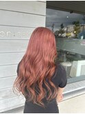 大人可愛い20代30代髪型＊ツヤ髪ロングスカーレットブリーチ