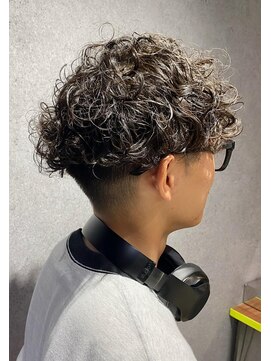 クフィア メンズヘアー カンポ 天王寺店(CUFFIA MEN'SHAIR CAMPO) プードルパーマ/ベリーショート/ダークアッシュニュアンスパーマ