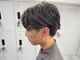 グランデュール 東静岡池田店(GRANDEUR)の写真/今ビジネスマンの予約が多いニュアンスパーマのセンターパートで、朝の時間も楽に◎[センターパート/韓国]