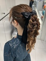 【新宿駅/新宿三丁目/ヘアセット/編みおろし】
