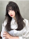 レイヤー/韓国/ボブ/縮毛矯正/髪質改善41123