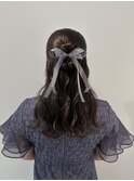 【ヘアセット】綺麗めハーフアップ