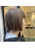 ハイライト/ぱつっとボブ/切りっぱなしボブ