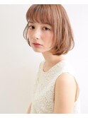 ミルクブラウン/ダークパープル/ナチュラルショート/夏/町田