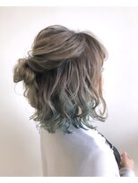 ヘアサロン エフ 渋谷(F)&nbsp;裾カラー＃グリーン＃ボブ