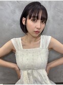 ブリーチなしカラー伸ばしかけヘア簡単スタイリング小顔ヘア