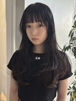 ダイアモンドリリーキートス(Diamond Lily kiitos)&nbsp;レイヤー/地毛風カラー/ミディアムヘア/暗めカラー