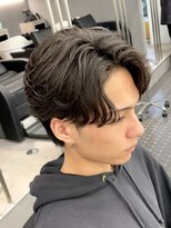 アーバンスタジオトウキョウ 下北沢店(URBAN STUDIO TOKYO)&nbsp;毛流れフェザーパーマセンターパート　【下北沢/men's】